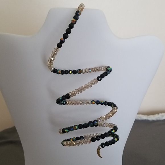 Swarovski Crystal Bead Wire Wrap Bead Bracelet - Picture 8 of 8